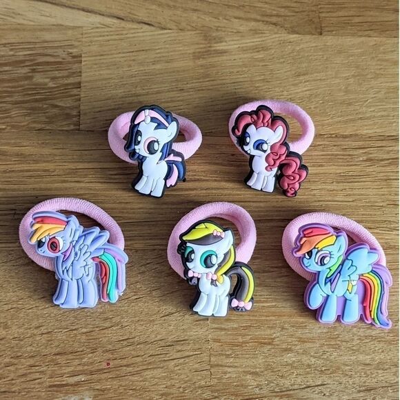 MY little pony elastic set lot of 5 pony elastic - Picture 1 of 4